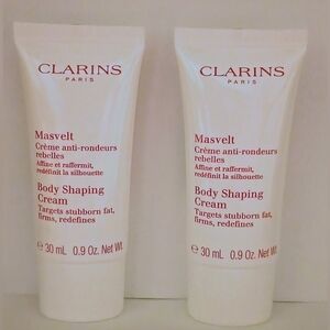 Clarins Masvelt Body Shaping Cream 30ml x2 Travel Size Firming Contouring New
